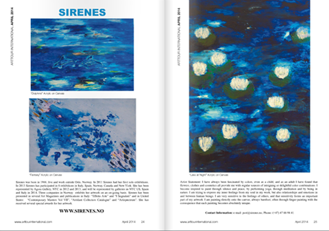 Magazine: ArtTour International April issue 2014