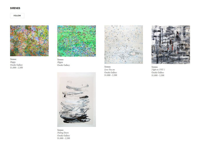 Magazine: Onishi Gallery on Artsy