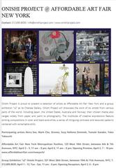 Exhibition: Onishi Project in New York